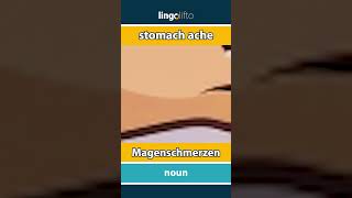 🇬🇧🇩🇪 stomach ache  Magenschmerzen  learn English  Lernen wir Englisch [upl. by Ydnir690]