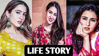 SARA ALI KHAN KI BIOGRAPHY  LIFESTYLE  LIFE STORY  spiritual story [upl. by Darrell]