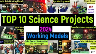 top 10 science projects and working models for science exhibition 2024  diyasfunplay [upl. by Thierry829]