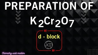 How will you prepare potassium dichromate from iron chromite ore  class 12 [upl. by Leaper]