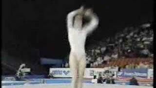 Svetlana Boginskaya  1996 European Championships AA  Floor Exercise [upl. by Aronle]