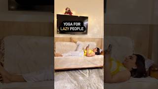 👉🏻5Minute Yoga for Lazy People 🥱 [upl. by Hamforrd83]