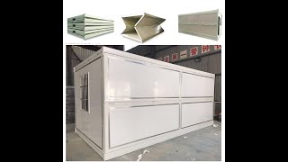 china low cost mobile portable tiny 20ft prefab foldable folding container house homes frames [upl. by Trask]