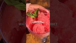 1 Ingredient Watermelon Sorbet 🍉 recipe easy watermelon summer sorbet shortsviral shortsfeed [upl. by Kesley]