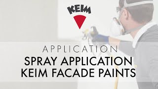 Spray application with KEIM facade paints [upl. by Benedix397]