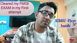 How I cleared my FMGE exam in First attempt what not to dowhat to do fmge fmgemciexam  kbsu [upl. by Yroger]