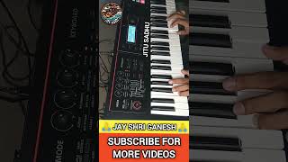 🙏 Jay Shri Ganesh 🙏🎧 music gujjupiano ytshort viralvideo viralshorts ganesh shortsfeed [upl. by Cressida]