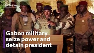 Gabon coup military places president under house arrest [upl. by Anitra633]