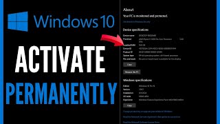 How To Activate Windows 10 Permanently  Full Guide 2024 [upl. by Rubma781]