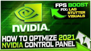 Best NVIDIA Setting Optimizations For Gaming BOOST FPS 2021 [upl. by Asserak]