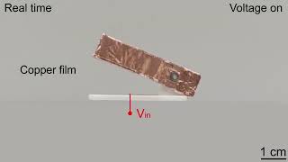 SingleElectrode Electrostatic Repulsion Phenomenon for Remote Actuation and Manipulation Movie 3 [upl. by Aldrich]