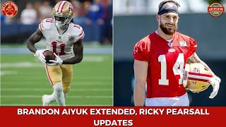 Brandon Aiyuk EXTENDED Latest News on Ricky Pearsall  RGS Live [upl. by Bernardi]