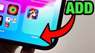 How To Add Apps to Hidden Folder iPhone iOS 18 [upl. by Norreht]