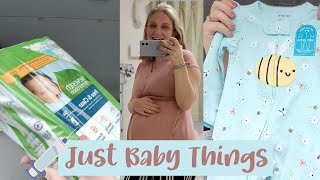 Vlog TDAP Shot baby clothes and small grocery haul [upl. by Ardnoid827]