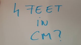 4 feet in cm [upl. by Lavotsirc]