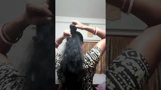 🔥easy hairstyle part 6 longponi  hair shorts  ytshorts  trending youtube  trending 💯viral [upl. by Hayman]