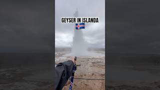 GEYSER in ISLANDA 🇮🇸 humor travel [upl. by Nyleda]