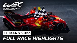 Full Race Highlights I 2023 24 Hours of Le Mans I FIA WEC [upl. by Cedar]