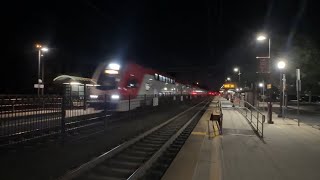 More Caltrain Stadler EMU Trainspotting  Mountain View Station [upl. by Aicilet]