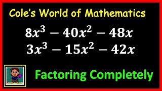 How to Factor Completely in College Algebra [upl. by Lekcim189]