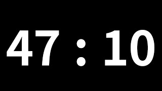 47분 10초 타이머｜47minute 10second timer｜2830 second timer｜Countdown with Alarm [upl. by Ehtyaf]