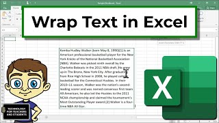 Excel Quick Tip How to Wrap Text [upl. by Abbotson]