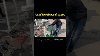 How to make round BBQ charcoal with barbecue charcoal machine line From pressing to packaging [upl. by Donica]