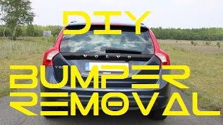 DIY HOW TO REMOVE THE REAR BUMPER OF A VOLVO V60 [upl. by Suirauqram779]