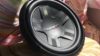 Pioneer 311d4 1400 Watt 400 rms cift bobin subwoofer play xmax test [upl. by Kannan921]