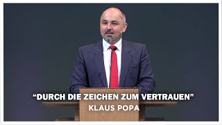 Klaus Popa Durch die Zeichen zum Vertrauen  21052022 [upl. by Zebadiah]