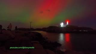 Northern Lights Nubble Lighthouse [upl. by Hanna]