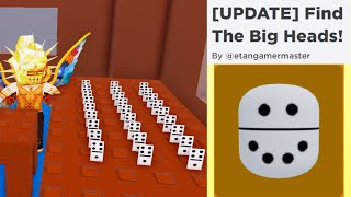 Tutorial How To Get Domino Bighead in Find The Big Heads by etangamermaster [upl. by Caitlin]