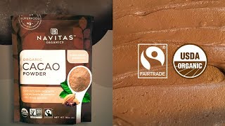 Best option for premium Cacao Powder  Navitas Organics [upl. by Eah]