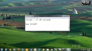 IE10 Platform Preview Speed Test  Track Splash [upl. by Griselda]