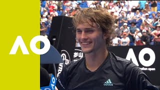 Alexander Zverev oncourt interview 1R  Australian Open 2019 [upl. by Herrera904]