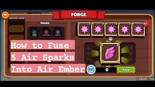 HOW TO FUSE EMBER WIND IN DRAGONARY 5 WIND SPARKS [upl. by Anitrebla475]