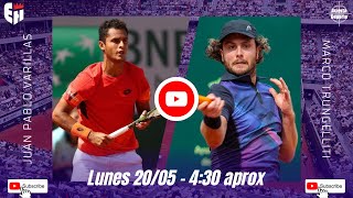 JUAN PABLO VARILLAS VS MARCO TRUNGELLITI1RA RONDA QUALY ROLAND GARROS 2024 [upl. by Airdna]