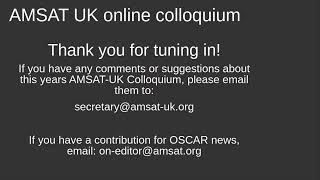 AMSATUK Colloquium  Sunday stream [upl. by Duval279]