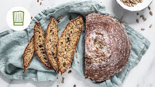 LowCarbBrot mit Sonnenblumenkernen  Chefkoch [upl. by Felise]