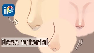 How to draw nose  ibispaintx [upl. by Nosro297]