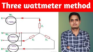 L27  Three wattmeter method in power measurement  Power measurement in polyphase system [upl. by Carter]