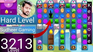 Candy crush saga level 3213 । Hard level । No boosters । Candy crush 3213 help । Sudheer Gaming [upl. by Isoj987]