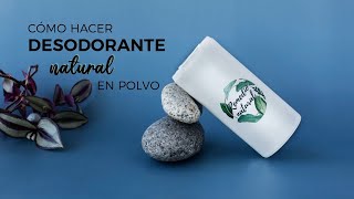 Cómo hacer Desodorante con Piedra de Alumbre en polvo  Receta natural [upl. by Ailliw]