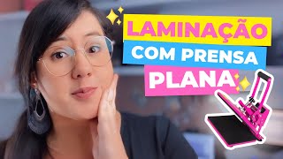 Laminação com prensa plana  Laminar com BOPP sem laminadora [upl. by Basham]