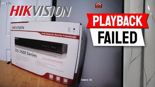 Hikvision Playback Failed No Matched Recorded File [upl. by Etteneg]