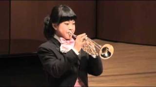 Neruda Trumpet Concerto in Eb 3rd mov  Korean girl trumpeter Goeun Park 13 years old [upl. by Nezam677]