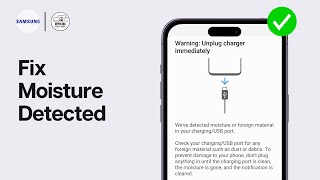 How to Fix Moisture Detected Error on Samsung 2024 [upl. by Leo]