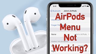 Can’t Rename Your AirPods or Access the AirPods MenuSettings How to fix this issue [upl. by Titania784]