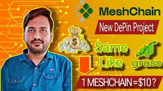 How to Create account and work on MeshChain New DePin Project  CryptoTech [upl. by Podvin]