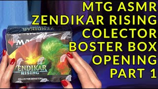 MTG ASMR  ZENDIKAR RISING COLLECTORS BOOSTER BOX OPENING  PART 1  LIZBETH EDEN [upl. by Favin]